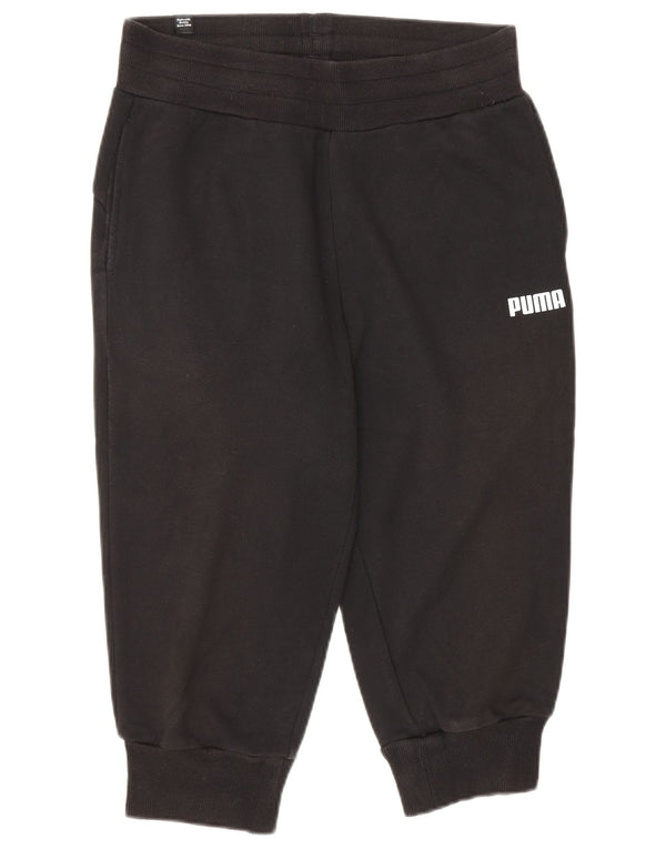 Puma Γυναικεία φόρμα Capri Παντελόνι Joggers UK 10 Small Black Cotton