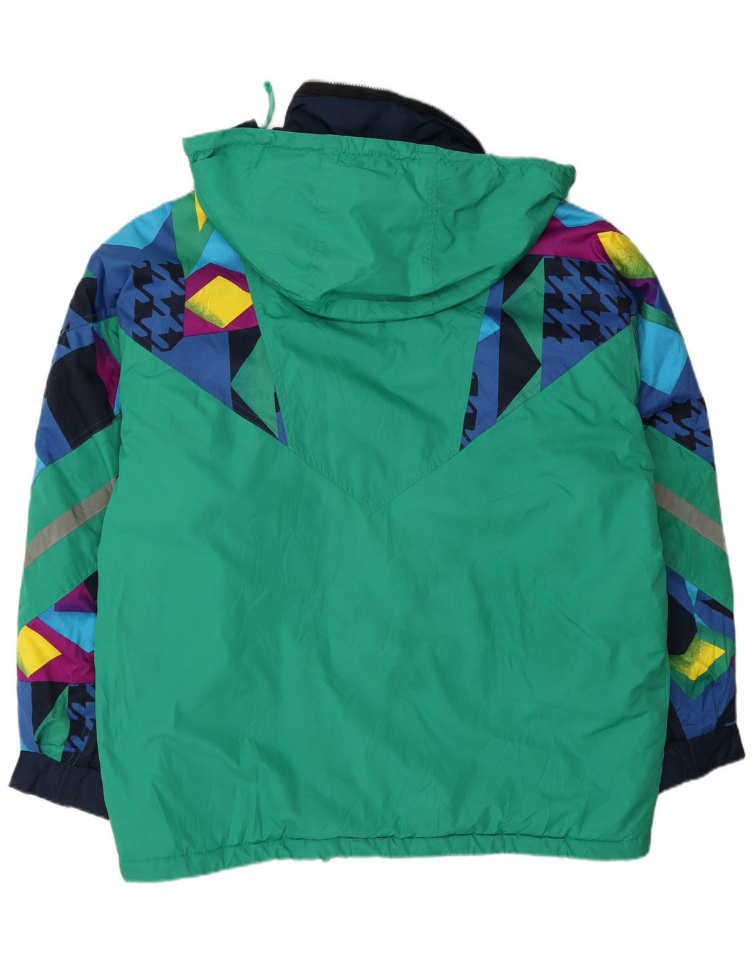 Fila Ανδρικό μπουφάν σκι με κουκούλα IT 52 Large Green Geometric