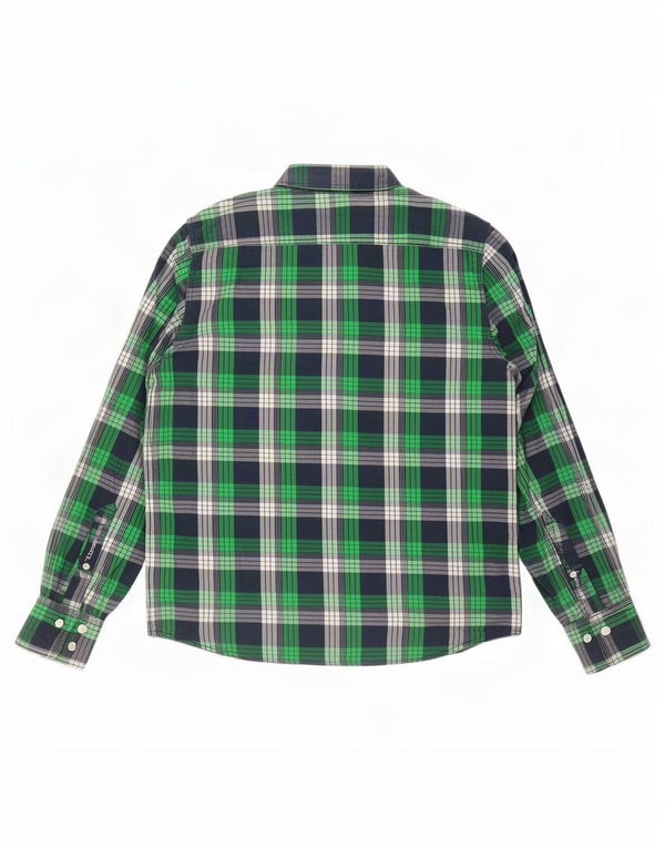 Ανδρικό πουκάμισο Superdry Slim Fit XL Πράσινο καρό βαμβακερό