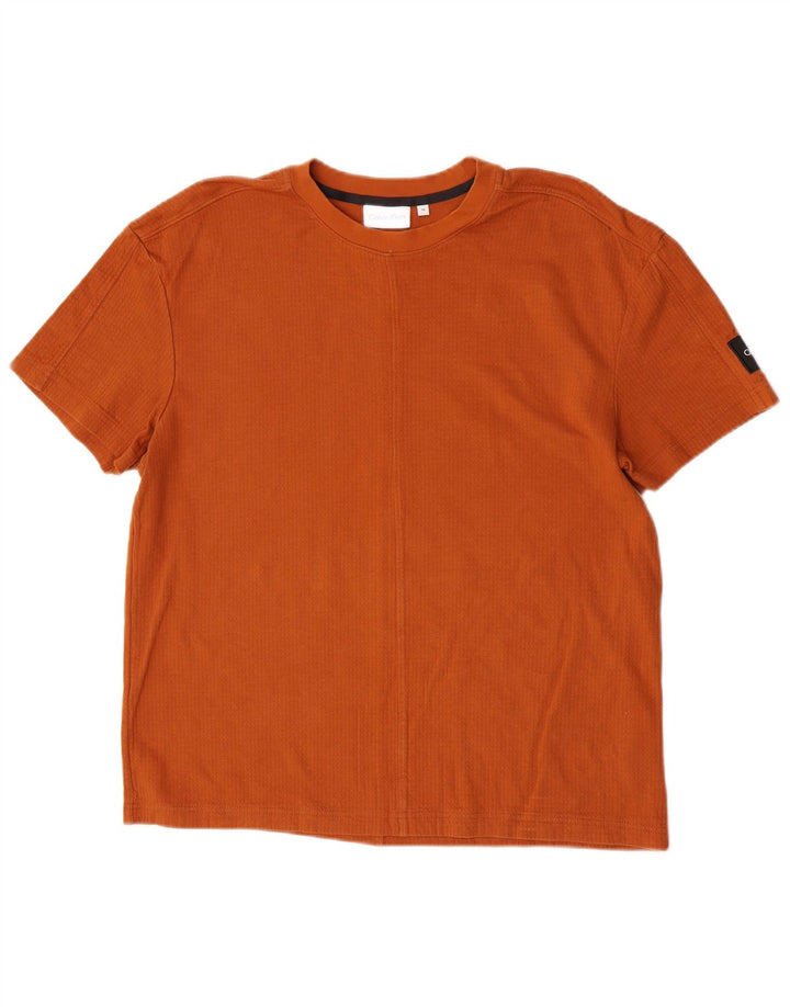 Ανδρικό T-Shirt Calvin Klein Top Μεσαίο πορτοκαλί βαμβακερό