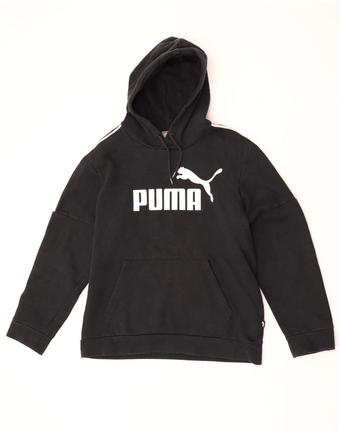 Ανδρικό γραφικό κουκούλα Puma, μεσαίο μαύρο βαμβακερό