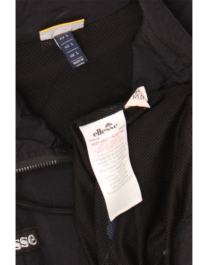 Γυναικεία αθλητική φόρμα ELLESSE Top Jacket UK 16 Large Black Colourblock