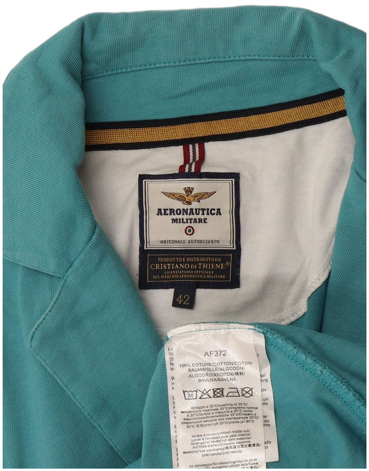 Aeronautica Militare Γυναικείο σακάκι με 2 κουμπιά σακάκι IT 42 μεσαίο μπλε βαμβακερό