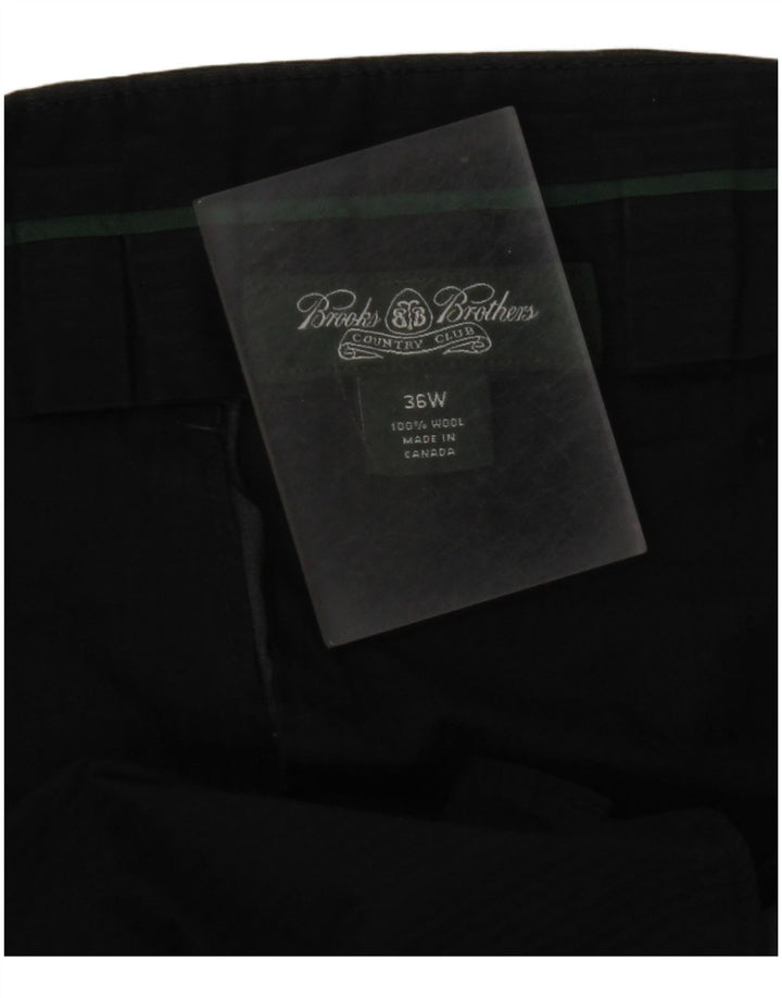 BROOKS BROTHERS Ανδρικό ίσιο παντελόνι W36 L30 Γκρι μαλλί