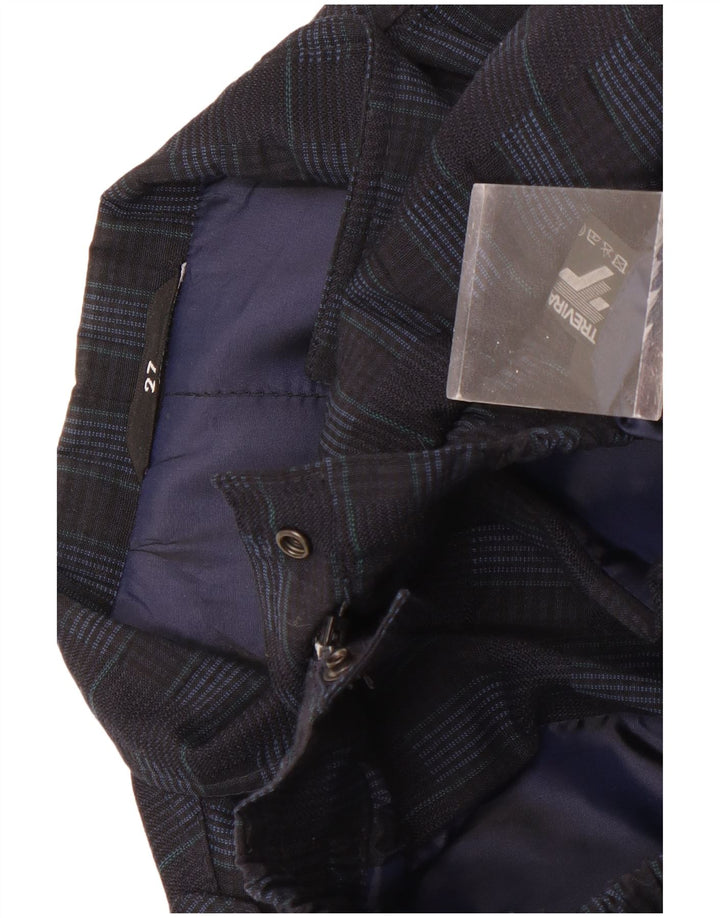 Ανδρικό μπουφάν Trevira Military Bomber UK 44 2XL Navy Blue Check Polyester