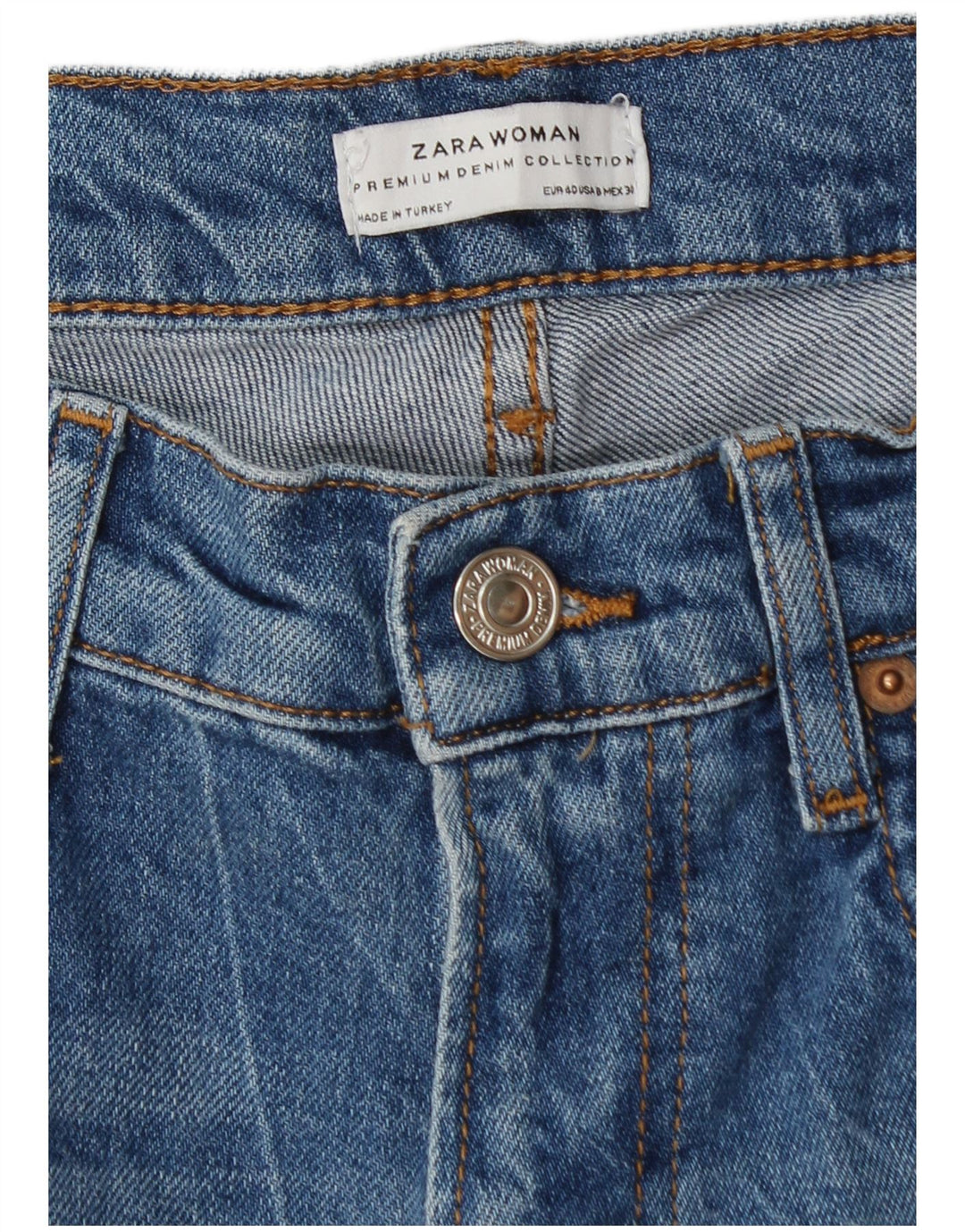 Zara Ανδρικό τζιν ίσιο EU 40 Medium W31 L26 Blue