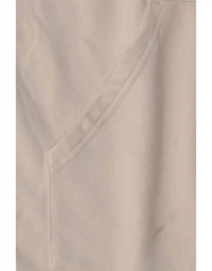 Γυναικεία αθλητική φόρμα ADIDAS Top Jacket UK 16/18 μεγάλο λευκό βαμβακερό