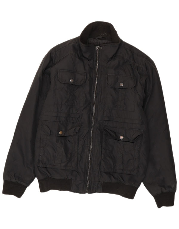 Jack & Jones Ανδρικό Bomber Jacket UK 38 Medium Black Polyester