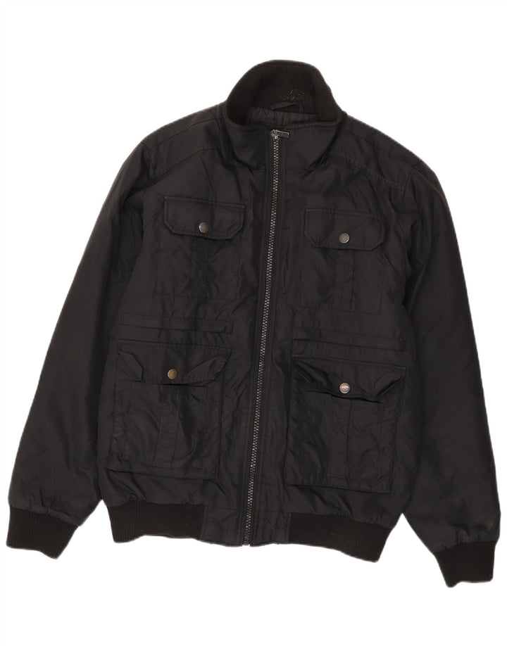 Jack & Jones Ανδρικό Bomber Jacket UK 38 Medium Black Polyester
