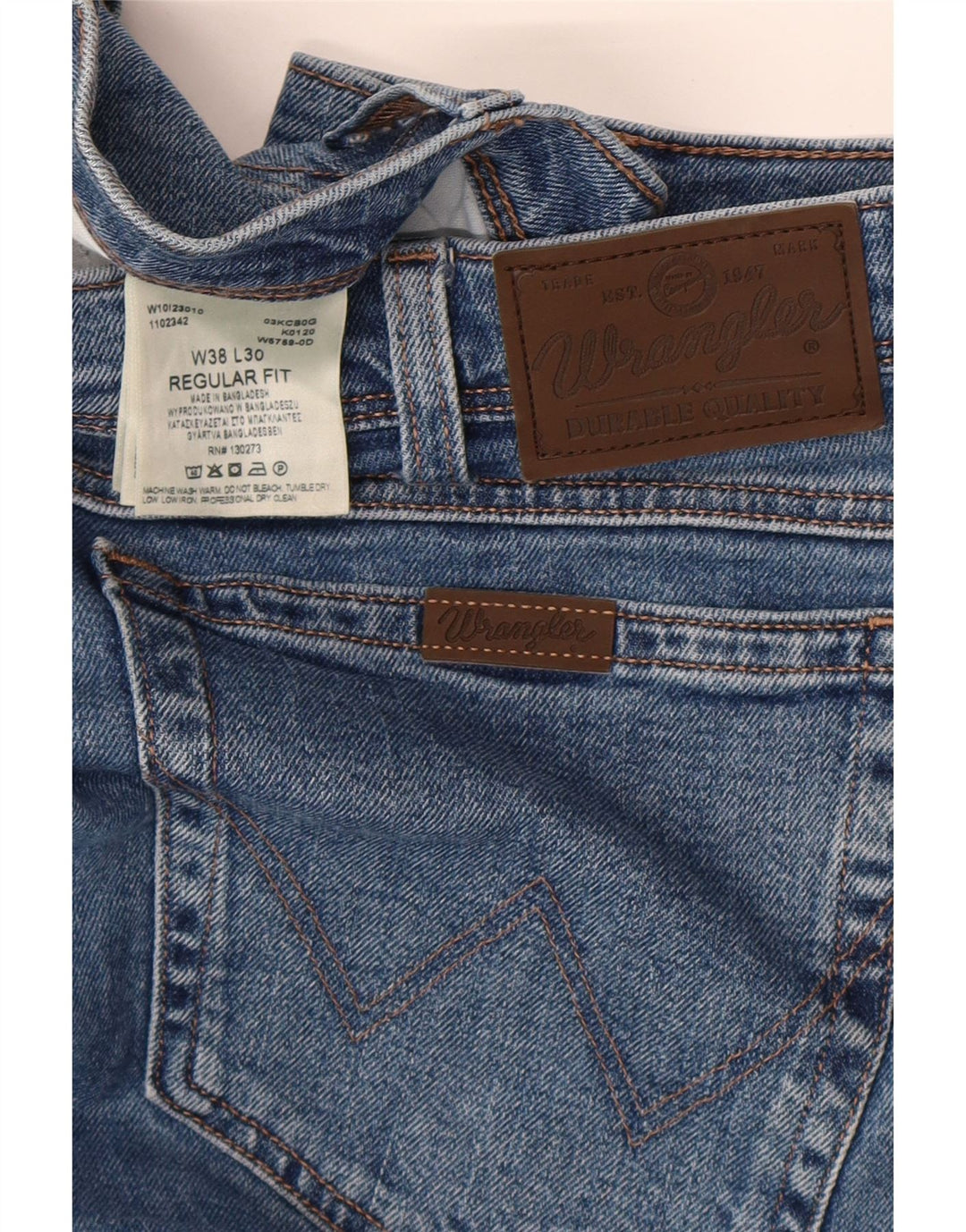 Ανδρικό τζιν ίσιο Wrangler Regular Fit W38 L30 Μπλε βαμβακερό