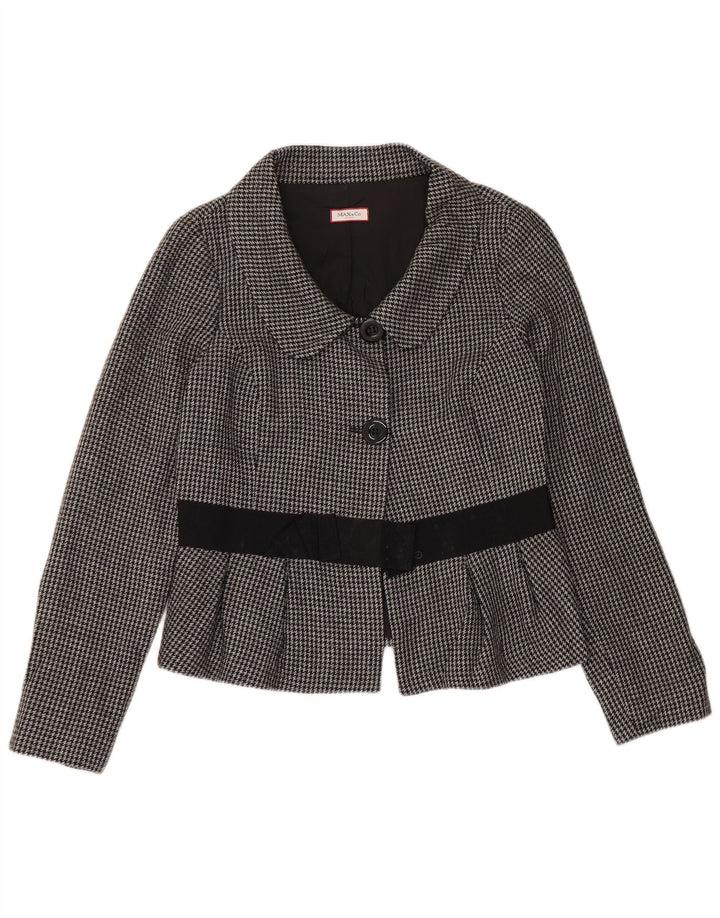 Max & Co. Γυναικείο σακάκι σακάκι με 2 κουμπιά UK 14 Medium Grey Houndstooth