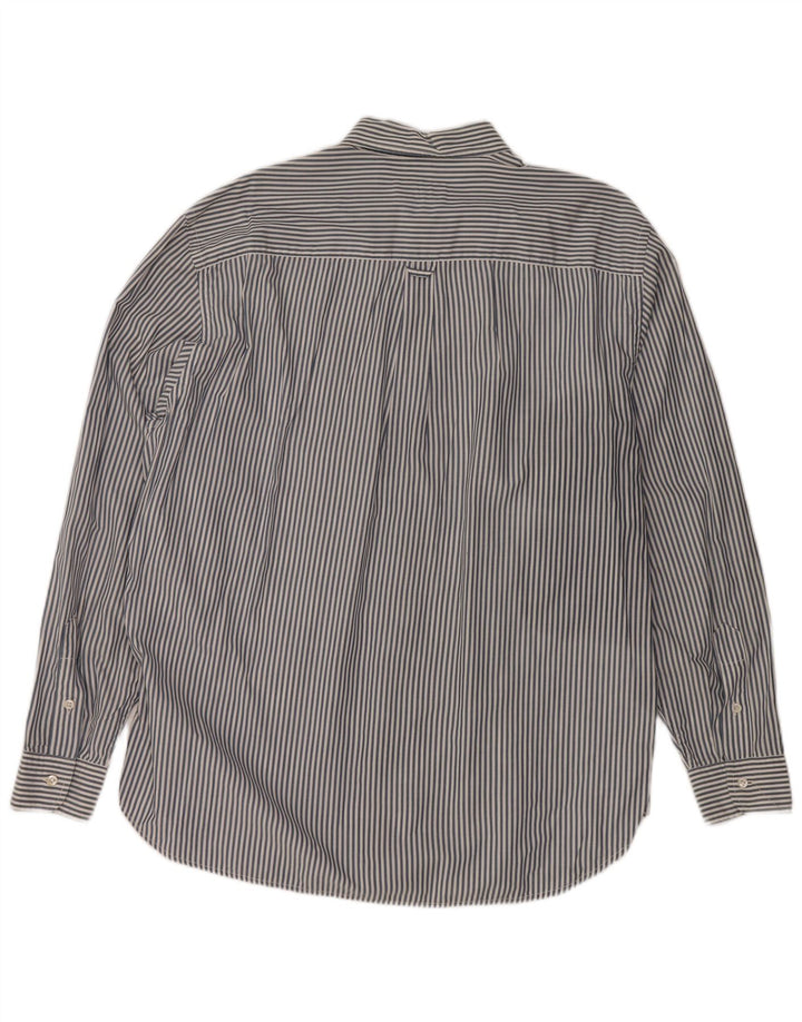 Ανδρικό πουκάμισο HENRY COTTONS Νέες 43 XL Navy Blue Pinstripe Cotton