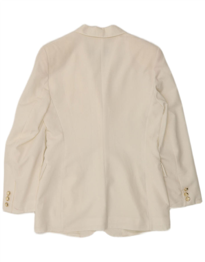 Γυναικείο σακάκι με 3 κουμπιά Wit Boy UK 10 Small Off White Polyester