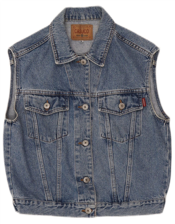 Casucci Γυναικείο Τζιν Gilet UK 12 Medium Blue