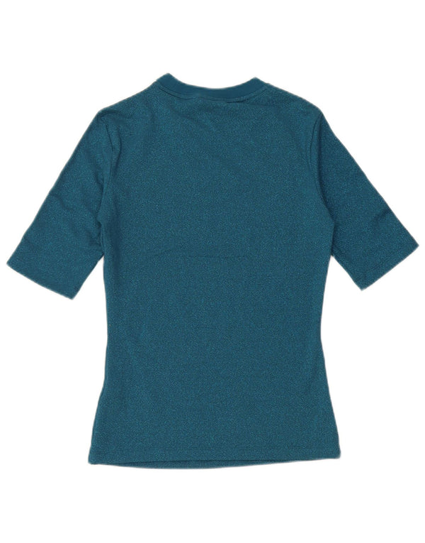 Adidas Γυναικείο T-Shirt Top UK 6 XS Blue Polyester