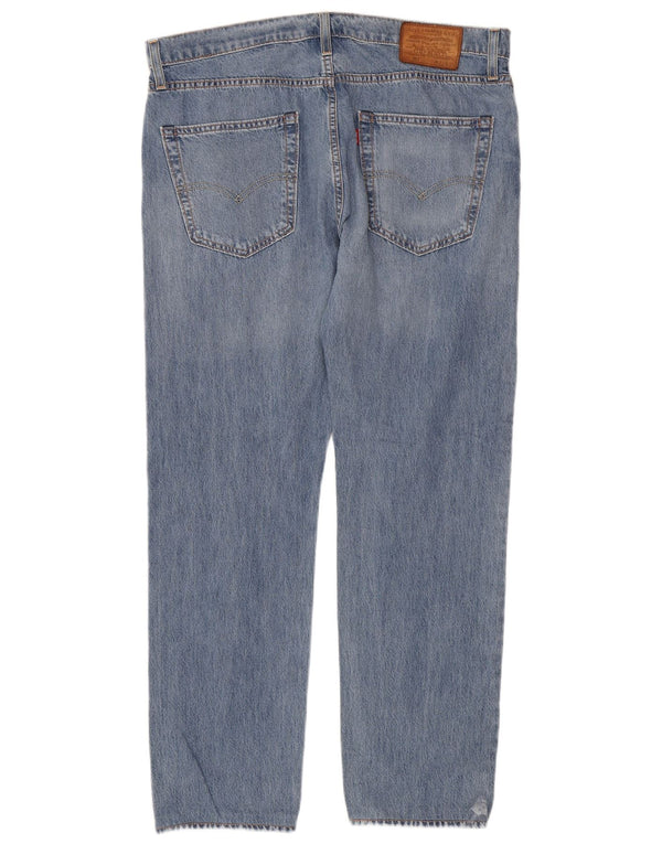Levi's Mens 502 Tapered Jeans W33 L32 Blue Cotton