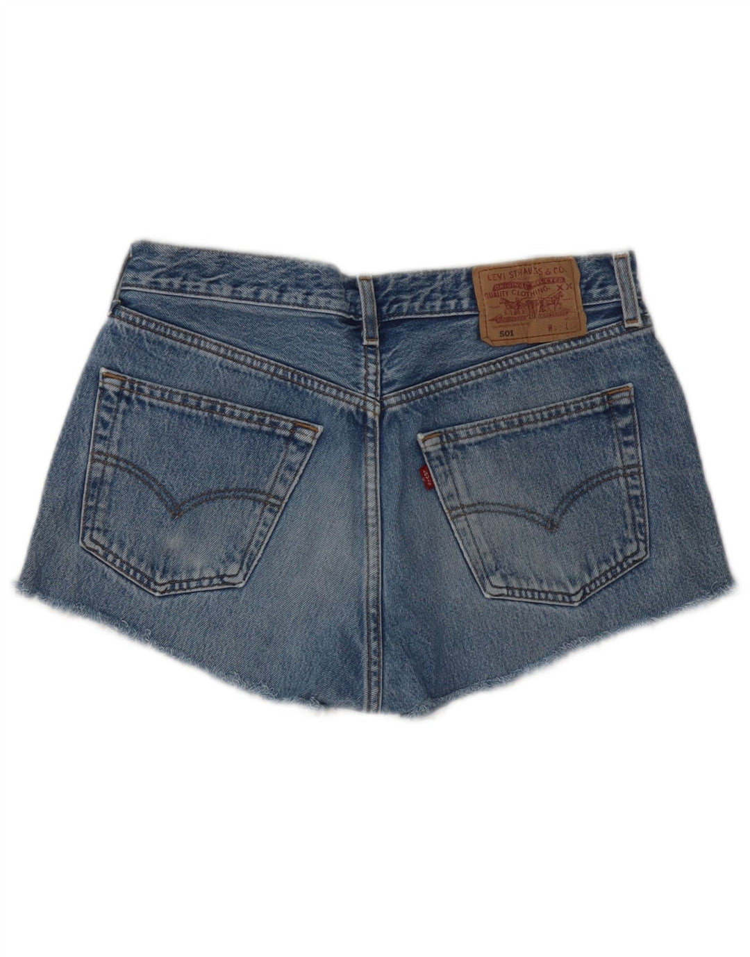 Levi's Womens 501 Denim Hot Παντελόνι W32 Μεγάλο Μπλε Βαμβακερό