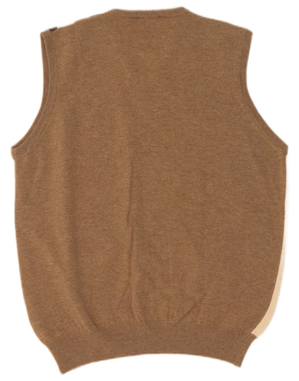 Brooksfield ανδρικό γιλέκο Tank Top IT 52 Large Beige Argyle/Diamond Merino Wool