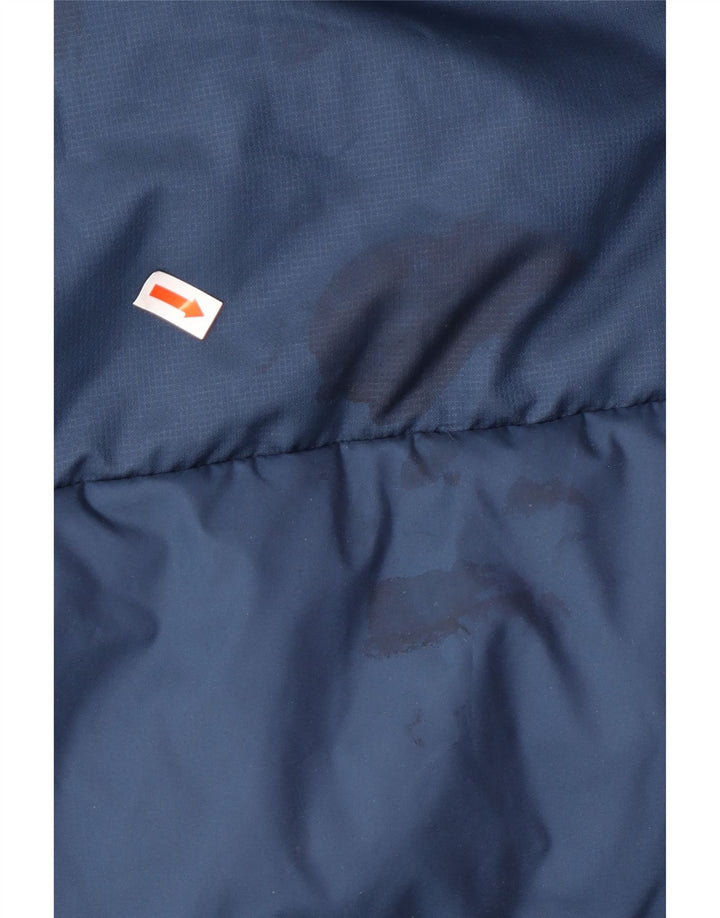 Ανδρικό μπουφάν ADIDAS με κουκούλα με επένδυση UK 42 XL Navy Blue Polyamide Winter