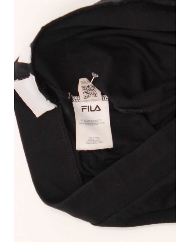 Γυναικεία γραφικά κολάν Fila UK 12 μεσαίο μαύρο βαμβακερό