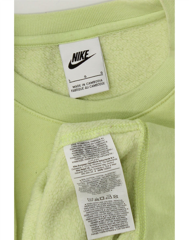 Ανδρικό φούτερ NIKE Jumper Μεγάλο πράσινο βαμβακερό