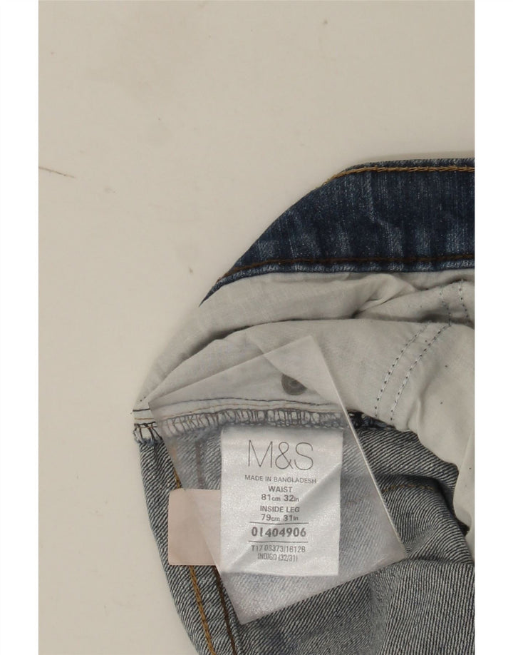 Ανδρικό τζιν ίσιο Marks & Spencer W32 L31 Μπλε βαμβακερό