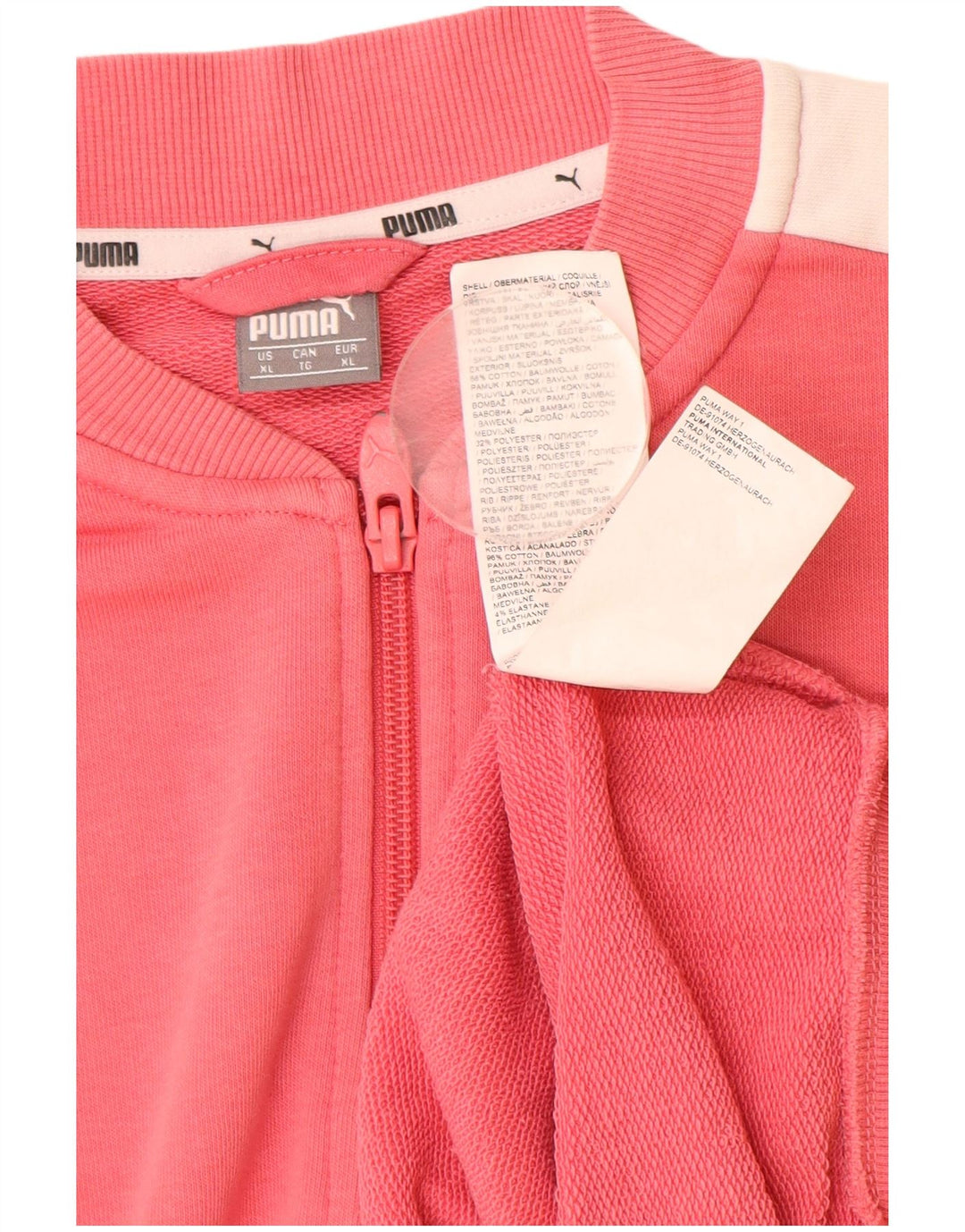 Γυναικεία φόρμα PUMA Top Jacket UK 18 XL Pink Colourblock Cotton