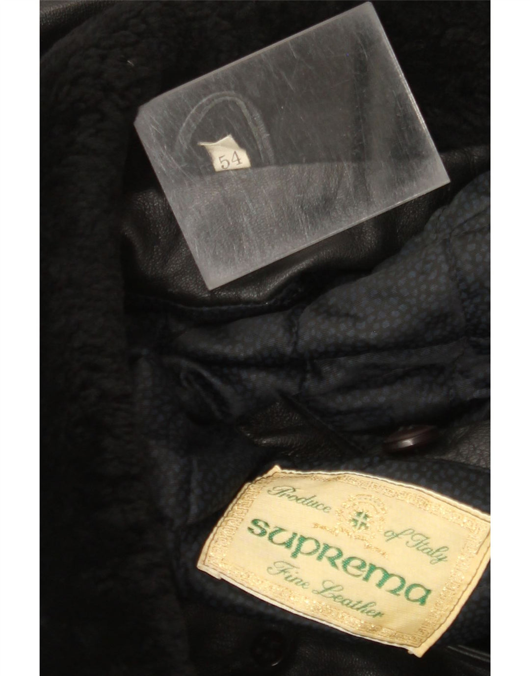 Suprema Ανδρικό Δερμάτινο Μπουφάν IT 54 2XL Μαύρο Δερμάτινο