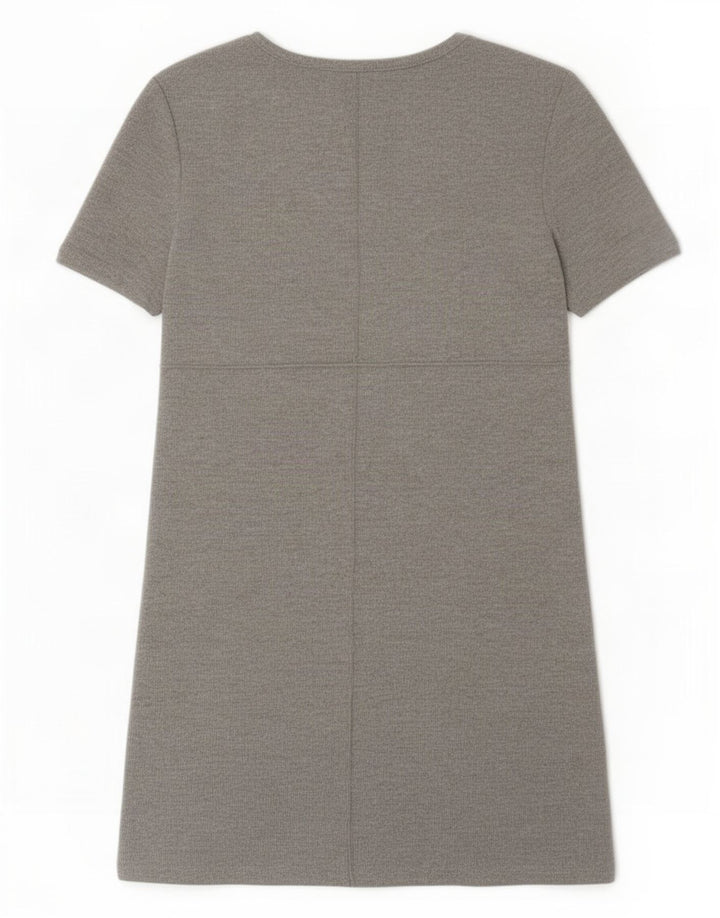Zara Γυναικείο Βασικό Φόρεμα UK 8 Small Grey Polyester