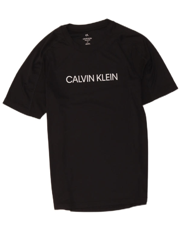 Ανδρικό γραφικό μπλουζάκι Calvin Klein Top Small Black Polyester