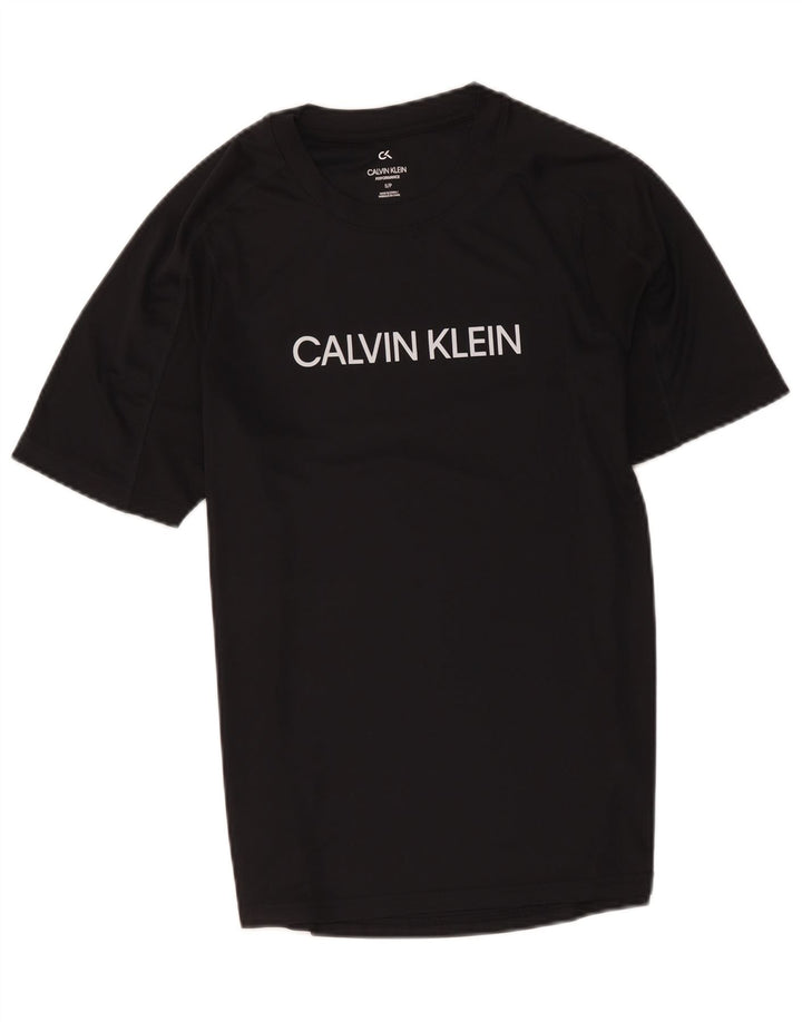 Ανδρικό γραφικό μπλουζάκι Calvin Klein Top Small Black Polyester