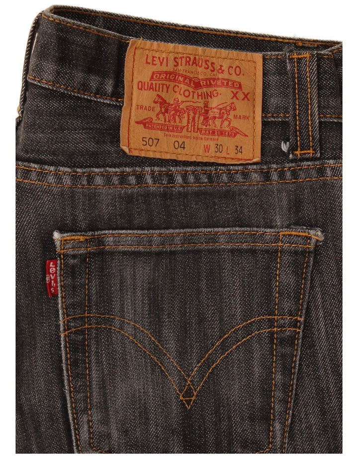 Levi's Womens 507 Bootcut Jeans W30 L34 Grey Flecked