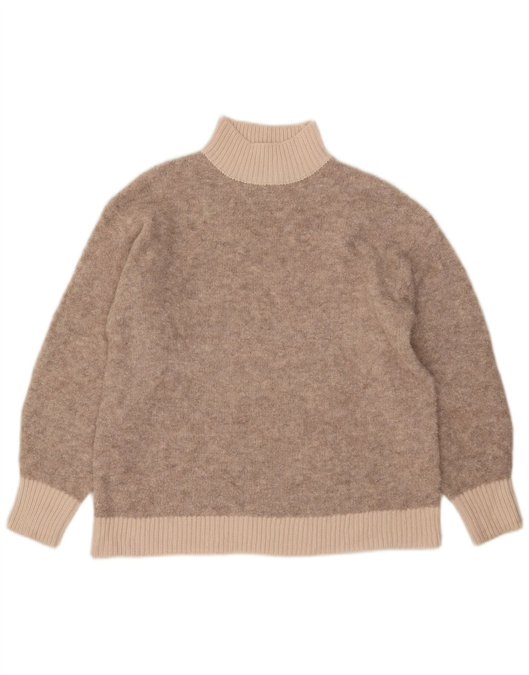 Marks & Spencer Γυναικείο πουλόβερ με λαιμό χελώνα UK 14 Medium Beige
