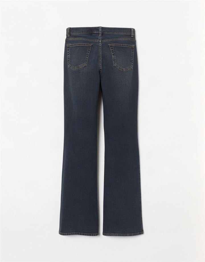 Marks & Spencer Γυναικεία Bootcut Jeans UK 16 Large W34 L31 Blue Cotton