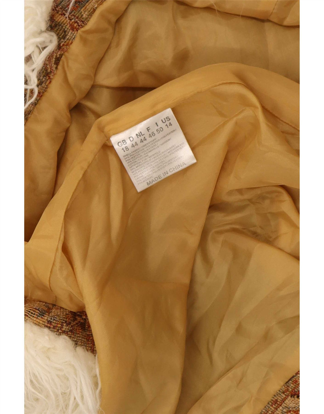 Joe Browns Γυναικείο Παλτό UK 18 XL Καφέ Γεωμετρικός Πολυεστέρας