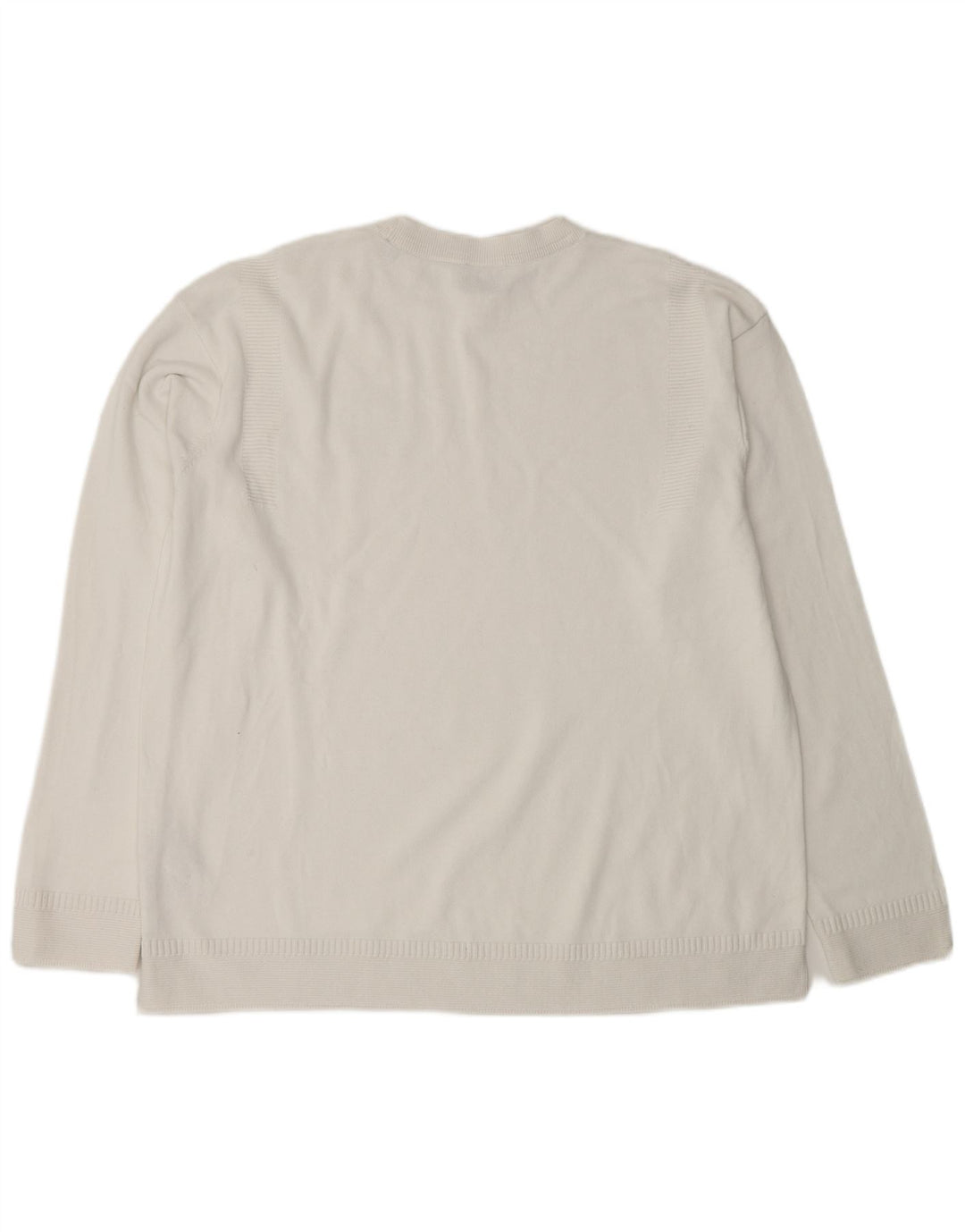 ARMANI EXCHANGE Ανδρικό πουλόβερ με λαιμόκοψη μεγάλο λευκό βαμβακερό