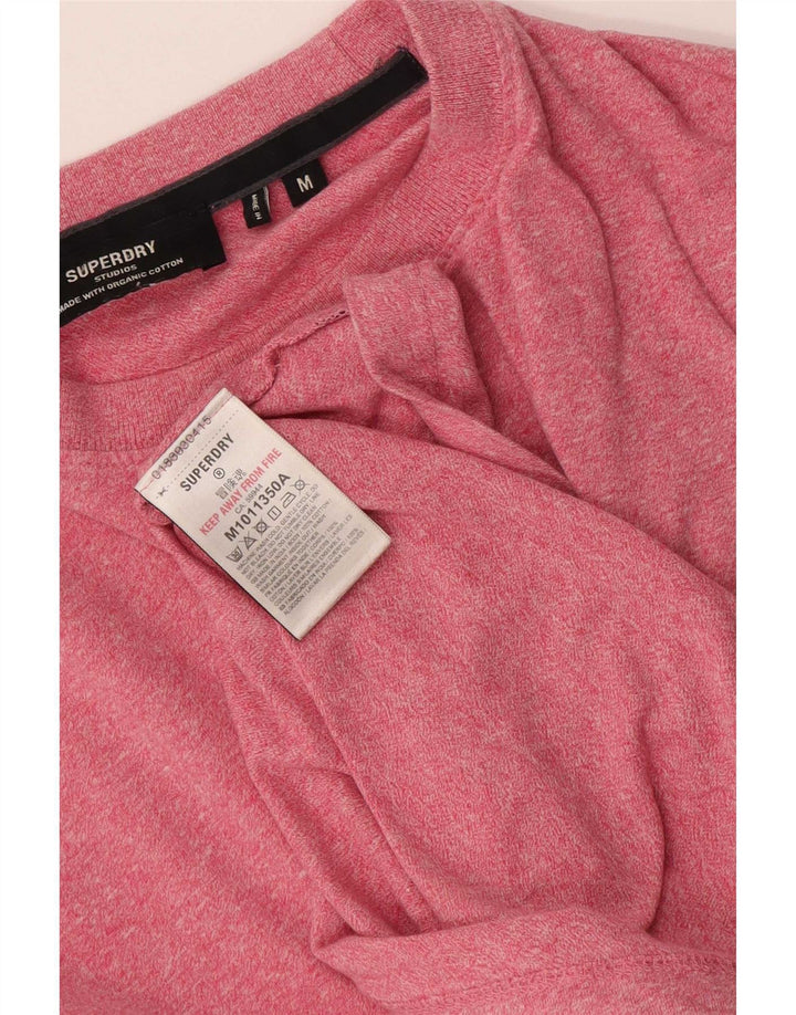 Ανδρικό T-Shirt Superdry Top Βαμβακερό μεσαίο ροζ φλύκταινας