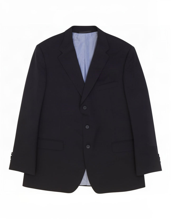 Marks & Spencer Ανδρικό μπουφάν σακάκι με 3 κουμπιά UK 44 XL Navy Blue Wool