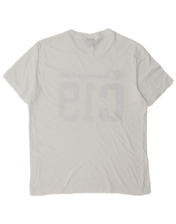 Ανδρικό γραφικό T-shirt CHAMPION Top Medium White