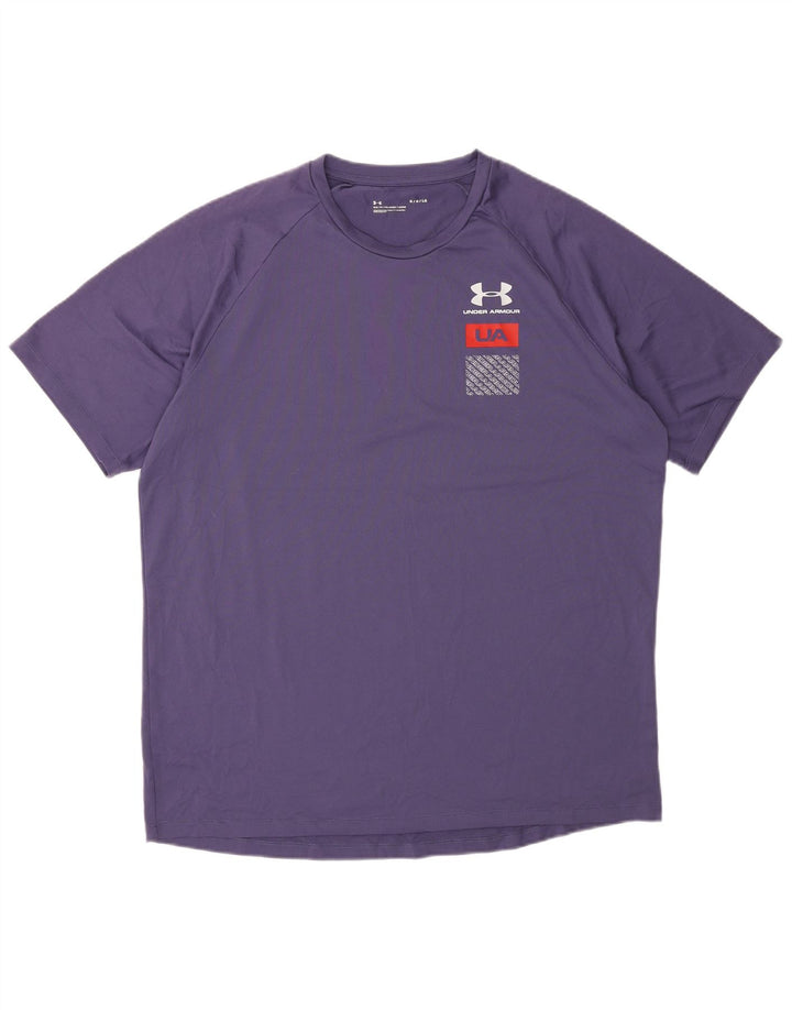 Under Armour Ανδρικό γραφικό T-Shirt Top Large Purple