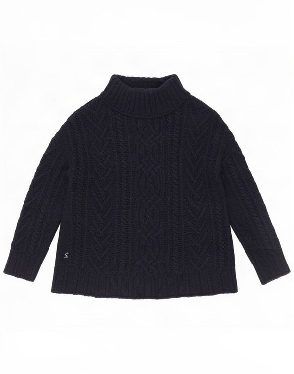 Joules γυναικείο πουλόβερ με λαιμό χελώνα UK 12 Medium Navy μπλε ακρυλικό