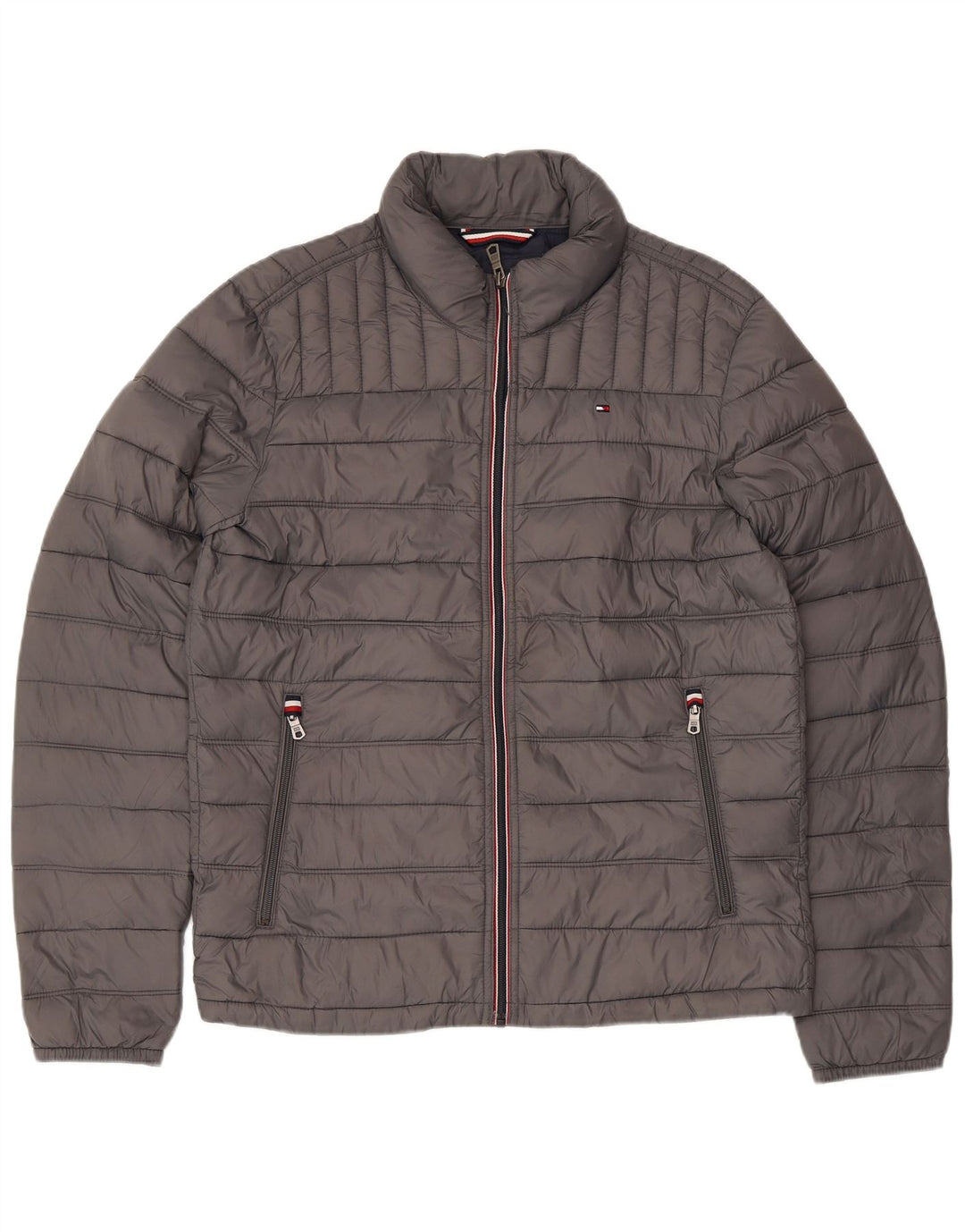 TOMMY HILFIGER Ανδρικό μπουφάν με επένδυση UK 36 Small Grey Nylon