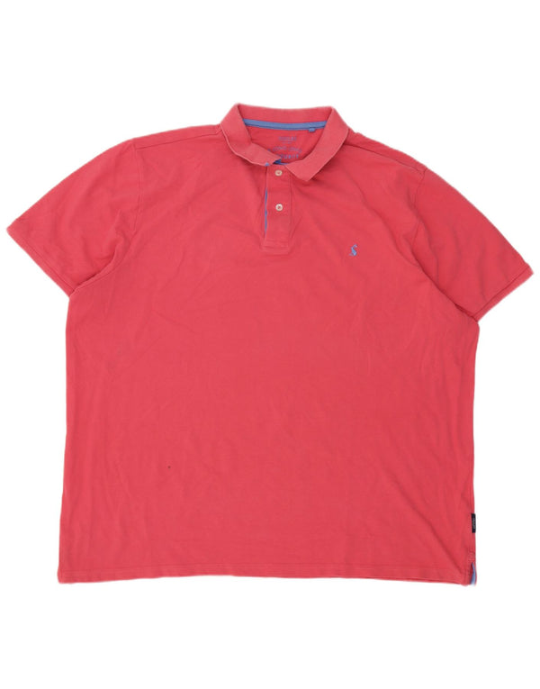 Joules Ανδρικό πουκάμισο Polo Classic Fit 2XL Ροζ βαμβακερό