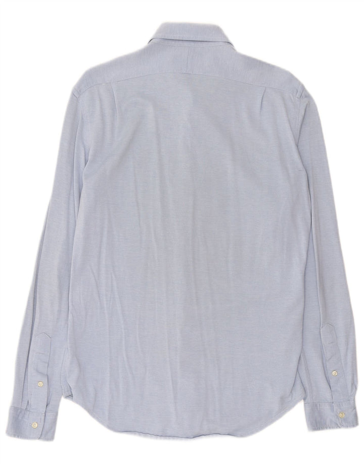 Ανδρικό πουκάμισο Ralph Lauren Slim Fit, μεσαίο μπλε βαμβακερό