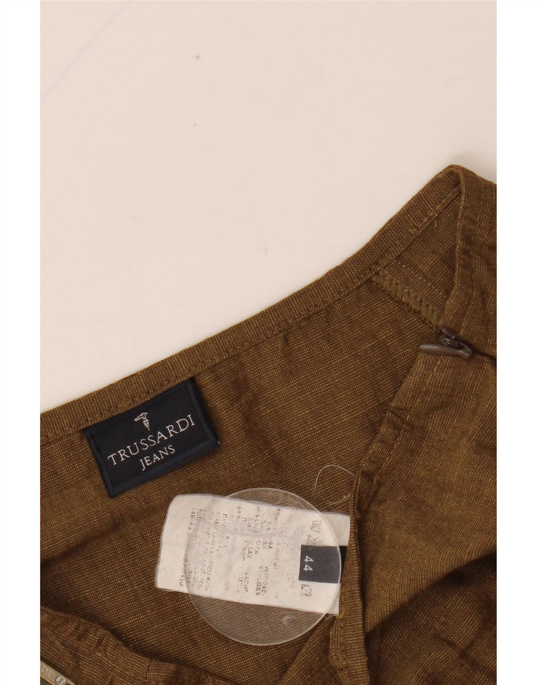 TRUSSARDI Γυναικεία φούστα σε γραμμή Α IT 44 Medium W29 Καφέ βισκόζη