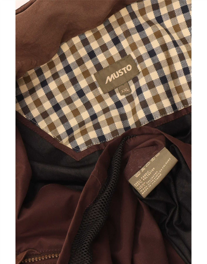 Ανδρικό παλτό αντιανεμικό Musto UK 44 2XL καφέ πολυεστέρας