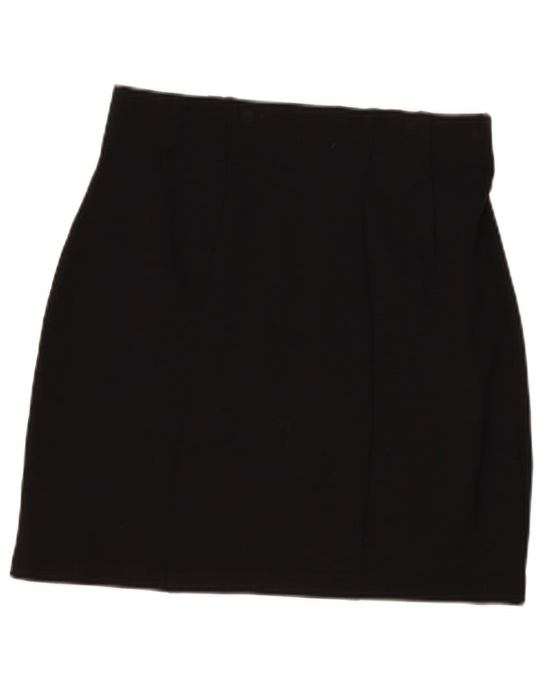 Marks & Spencer Γυναικεία Μίνι Φούστα UK 12 Medium W30 Μαύρη βισκόζη