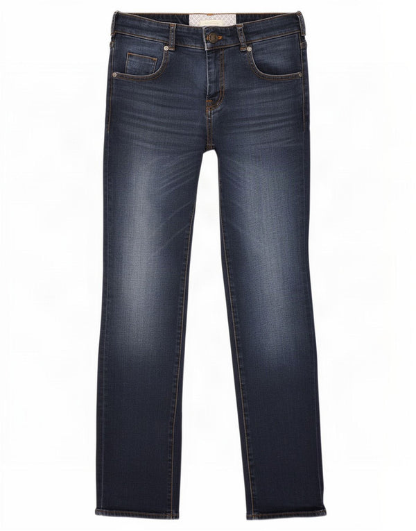 White Stuff Γυναικεία Slim Jeans UK 8 Small W27 L32 Navy Blue Cotton