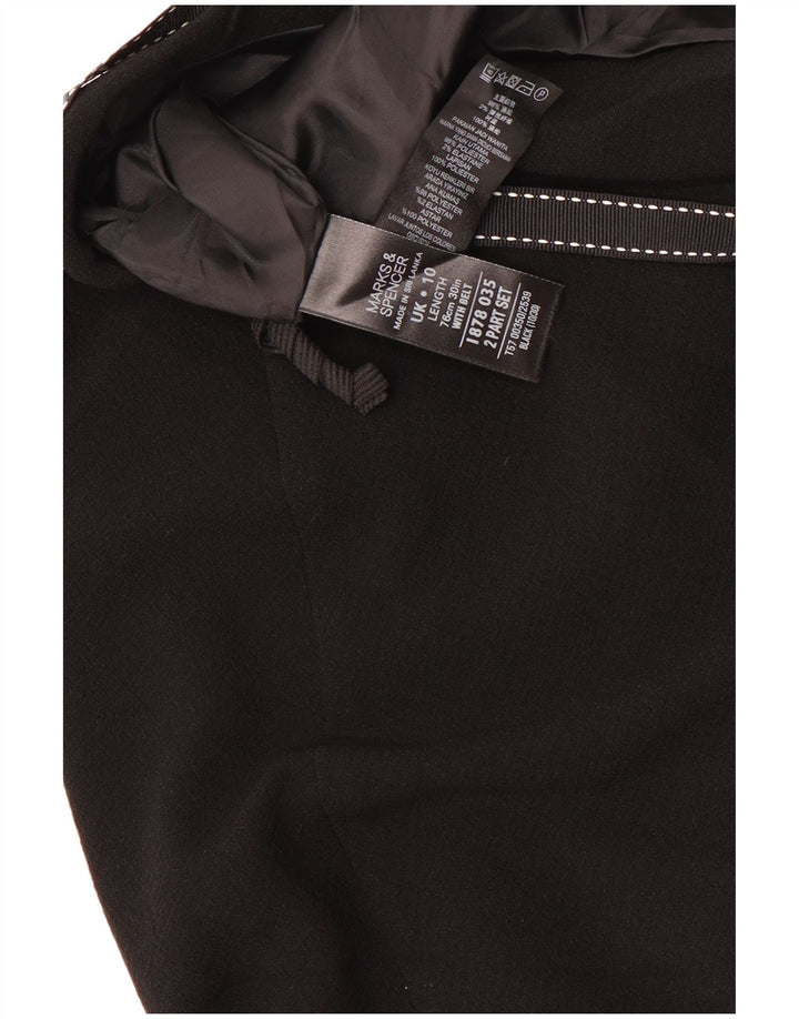 Marks & Spencer Γυναικεία φούστα A-Line UK 10 Small W30 Black Polyester
