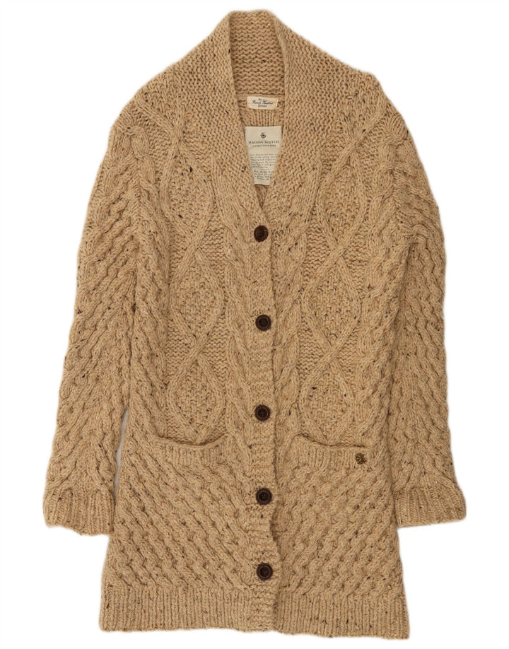MAISON SCOTCH Γυναικεία πλεκτά από ζακέτα πουλόβερ US 4 Small Beige